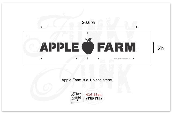 schablone-apple-farm-folie