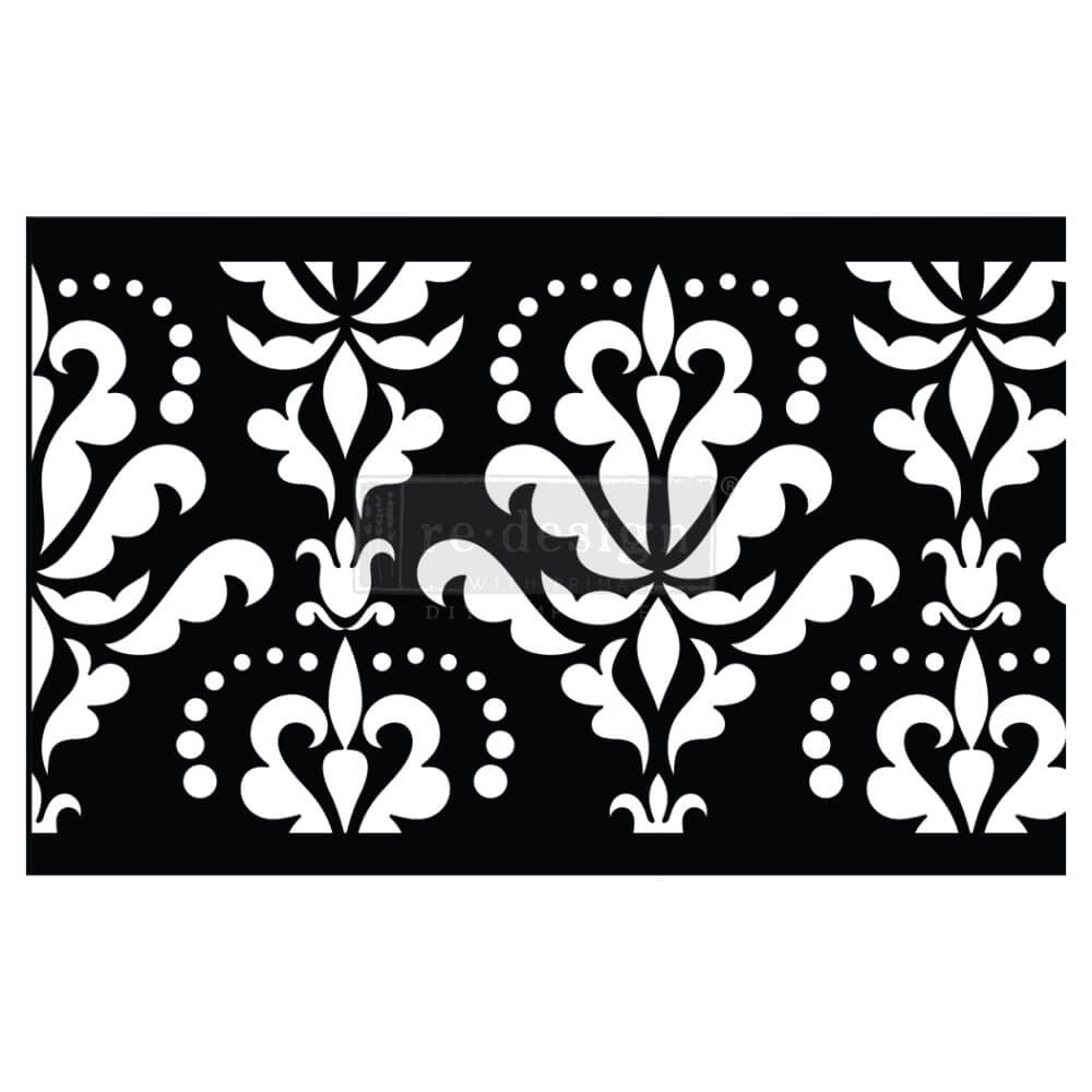 stick and style klebeschablone damask flourish