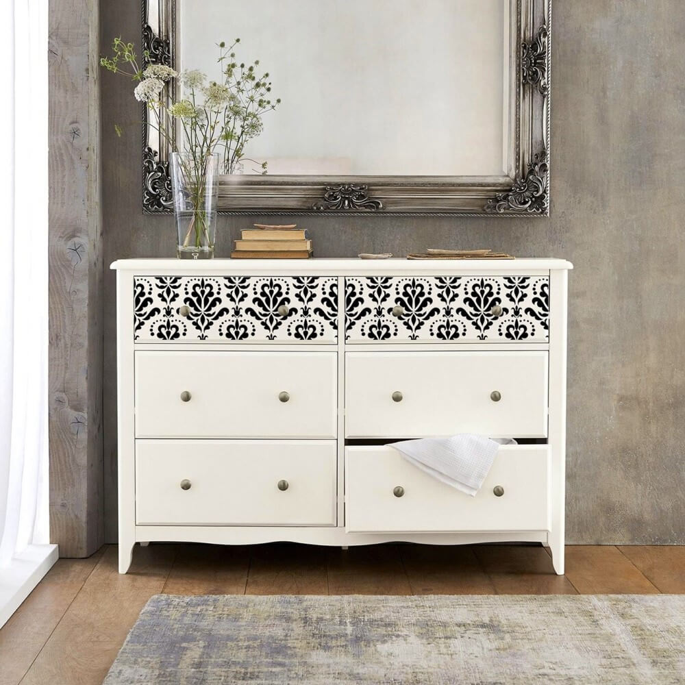 stick and style klebeschablone damask flourish mood2