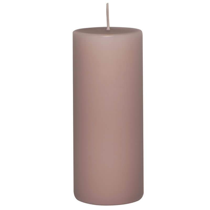 stumpenkerze-rosa-malva