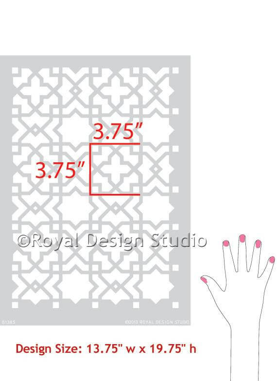 tangier-lattice-schablone