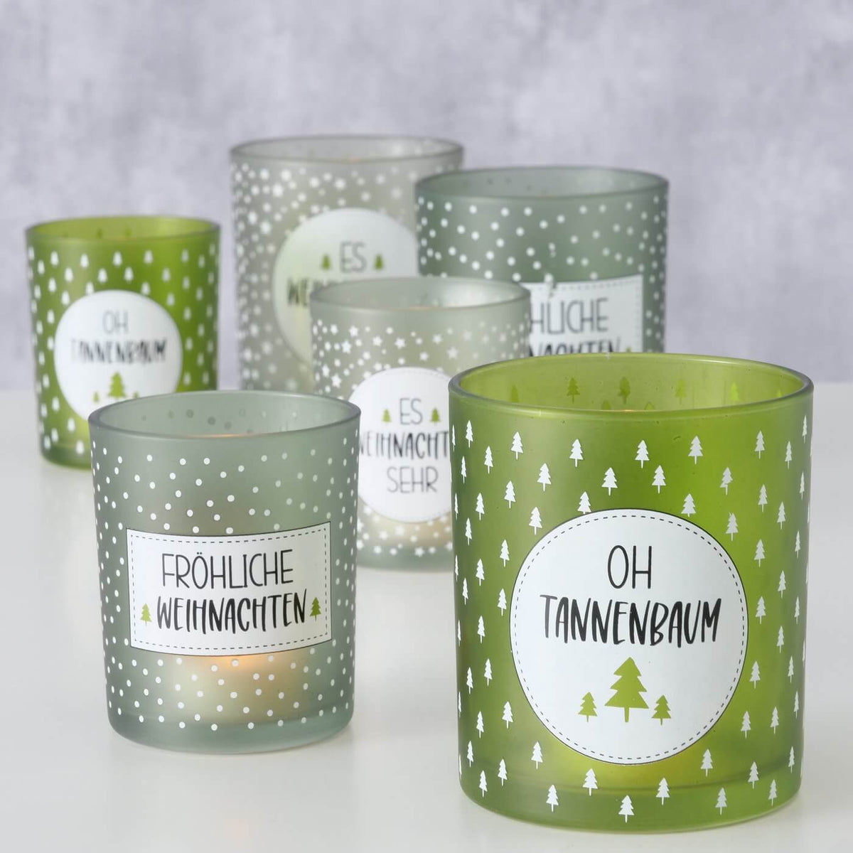teelicht set grona mood