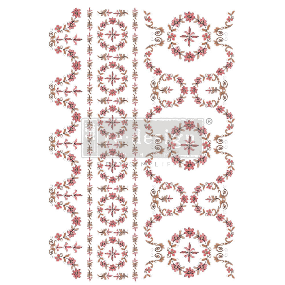 transferfolie Annie Sloan flower garland