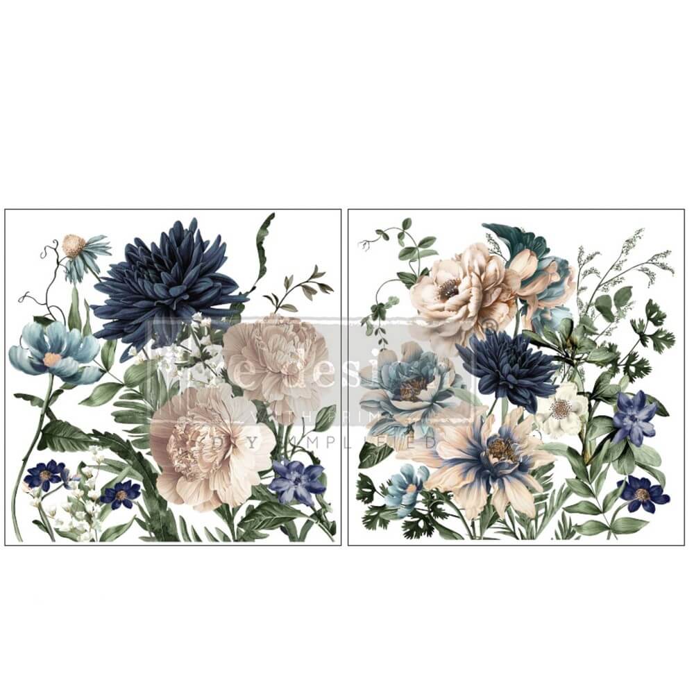transferfolie cerulean blooms