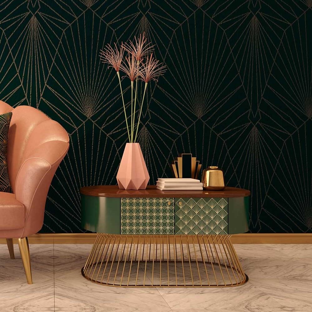 transferfolie golden art deco mood
