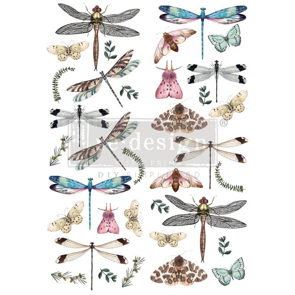 transferfolie riverbed dragonflies