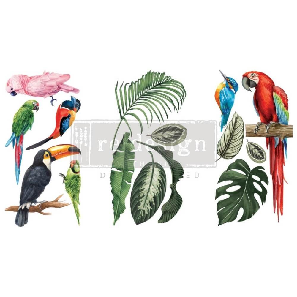 transferfolie tropical birds