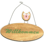 tuerschild-eule-willkommen-pink
