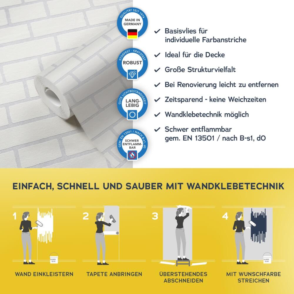 ueberstreichbare vliestapete meistervlies pro 245311_vorteile