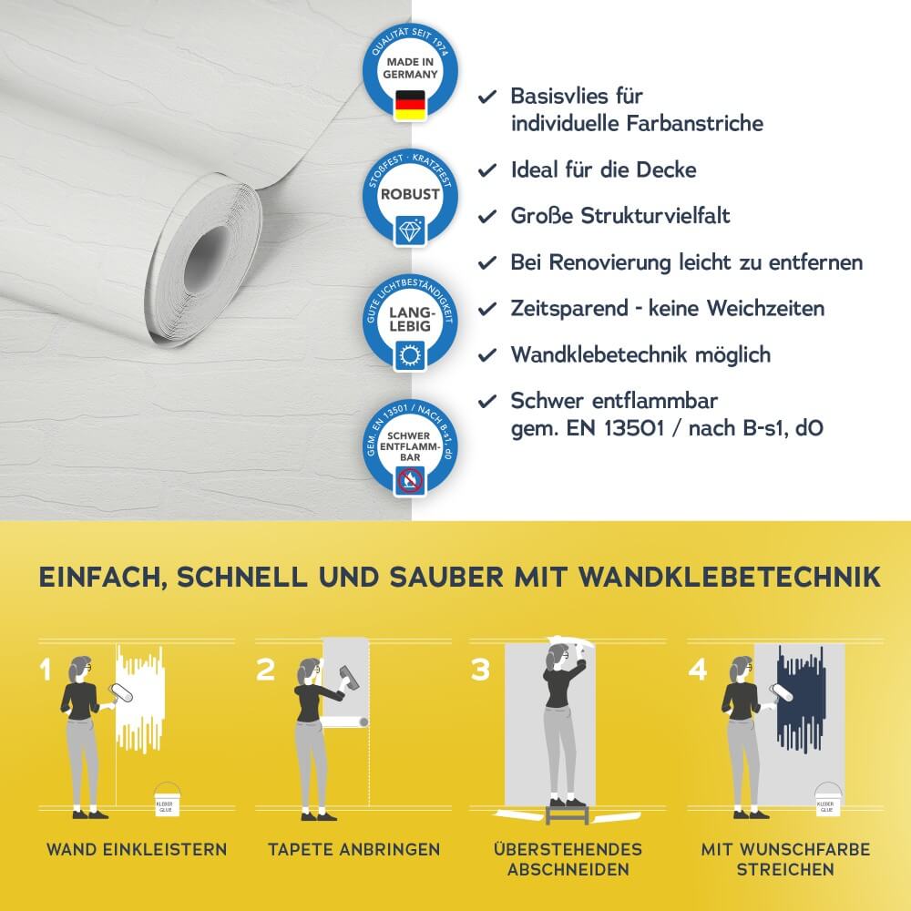 ueberstreichbare vliestapete meistervlies pro 355416_vorteile
