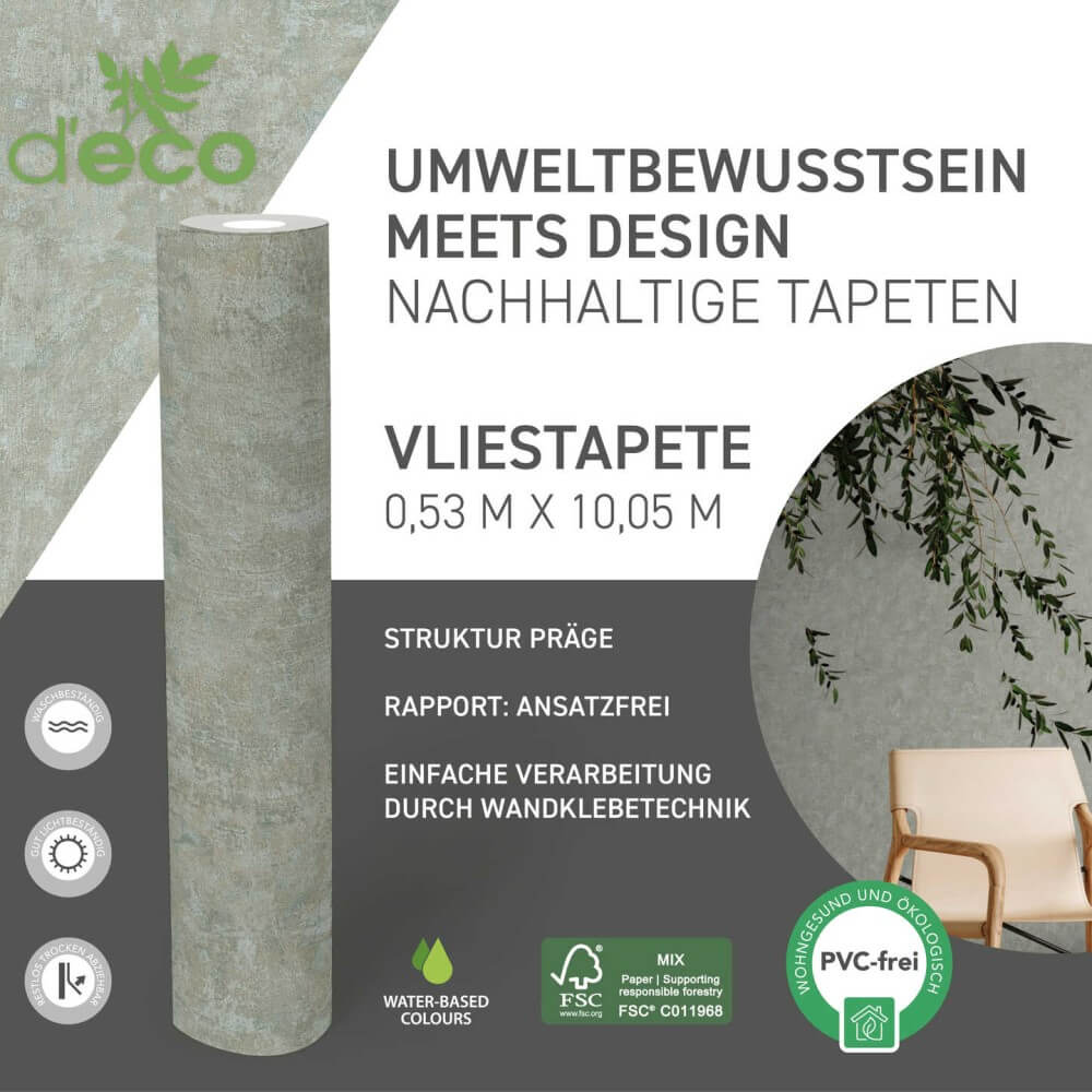 vliestapete betonoptik natural living 386391_10