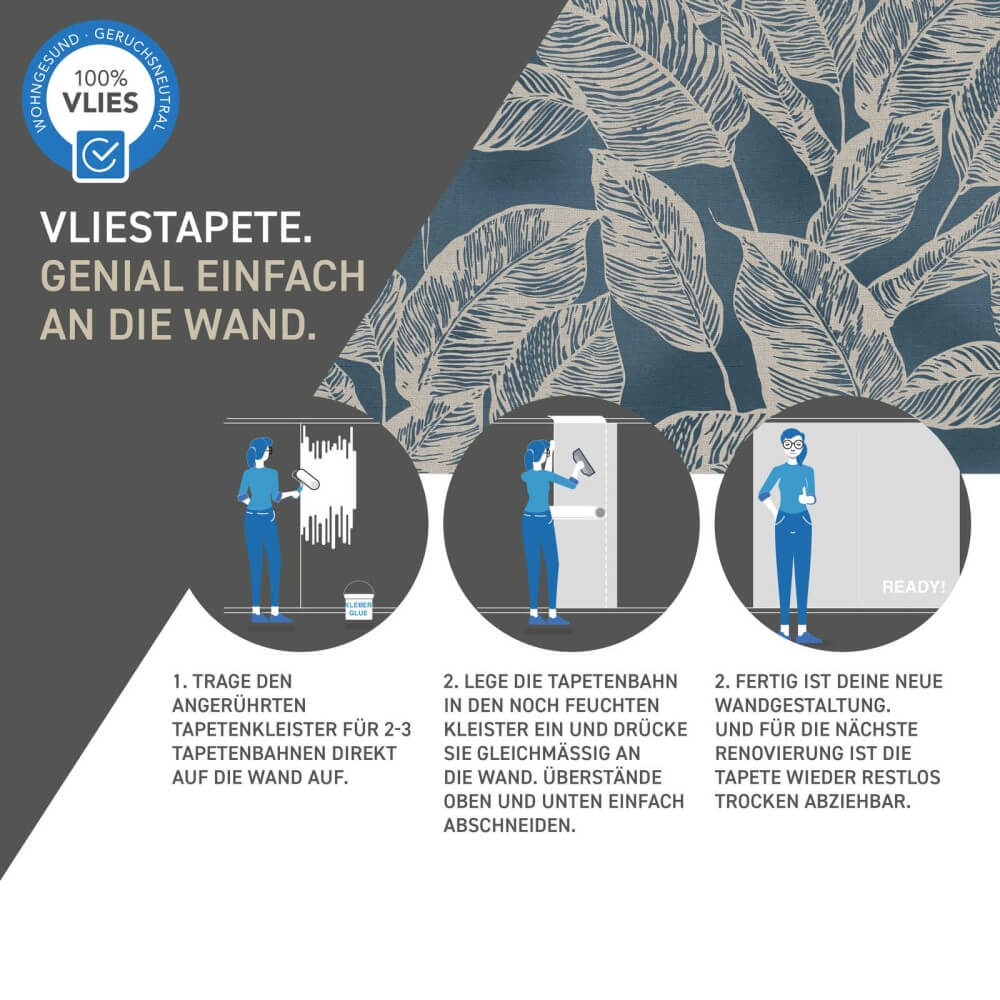 vliestapete blattmuster natural living 386631_12