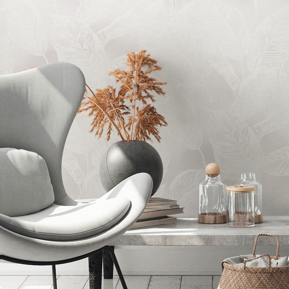 vliestapete blattmuster natural living 386632