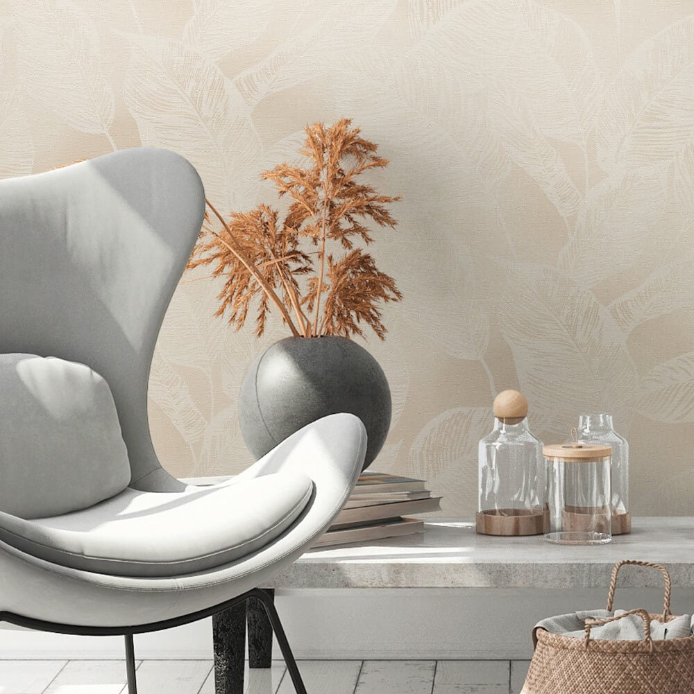 vliestapete blattmuster natural living 386633_4