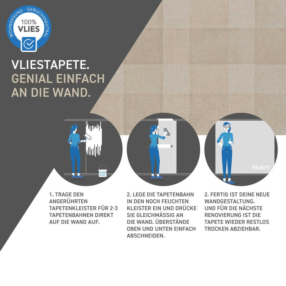 vliestapete karomuster 386641_13