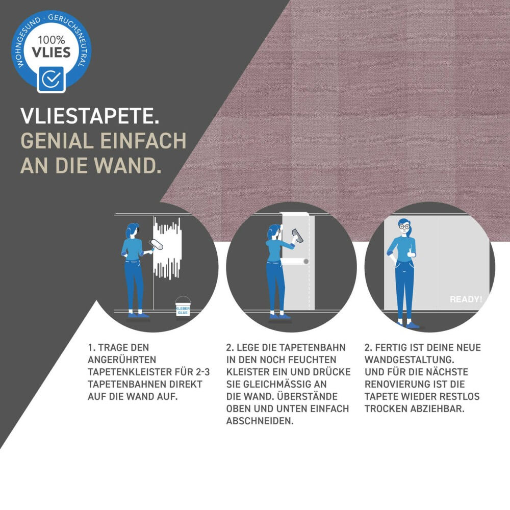 vliestapete karomuster 386645_12