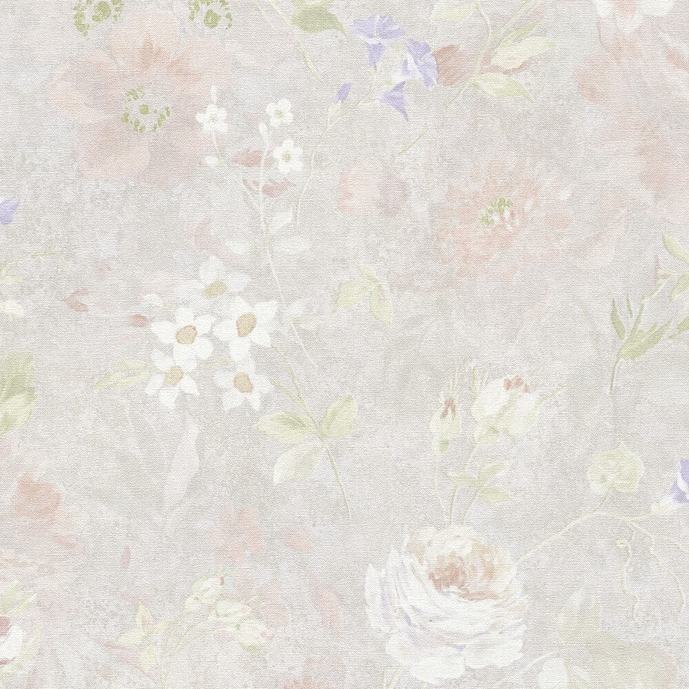 vliestapete natural living blumenmuster 386364-3