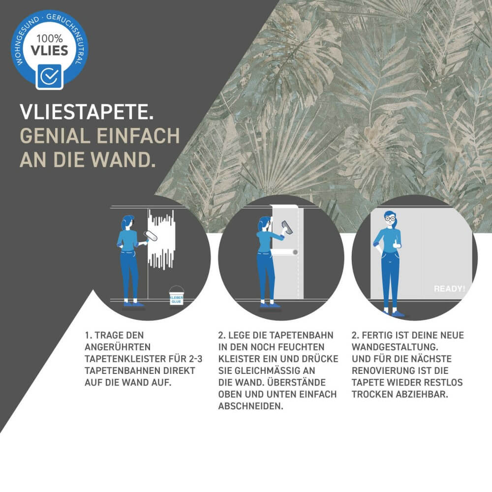 vliestapete natural living dschungelbltter 386382_11